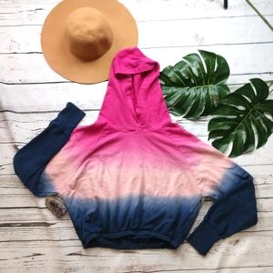 Victoria's Secret Sport Pink Navy Ombre Sweatshirt